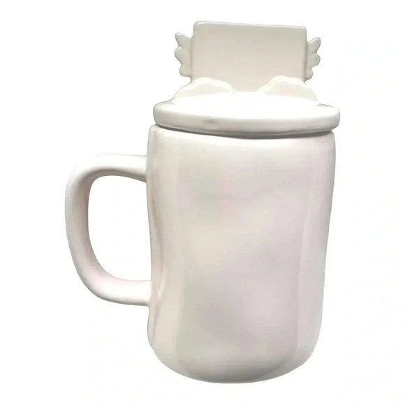 RAE DUNN by Magenta Artisan Love Letters Mug with Topper NEW - Picture 3 of 14